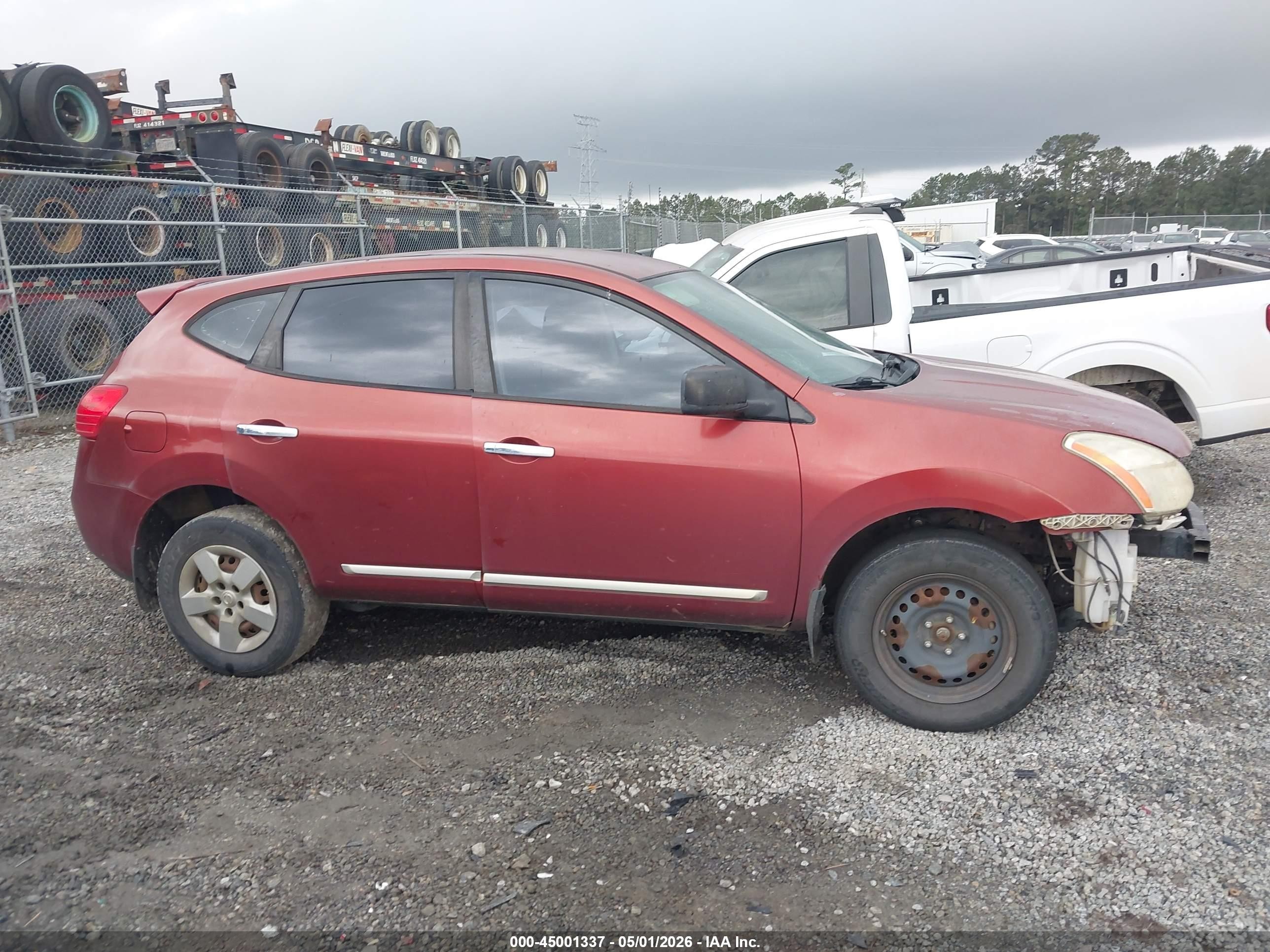 2013 Nissan Rogue S Red vin: JN8AS5MTXDW042179