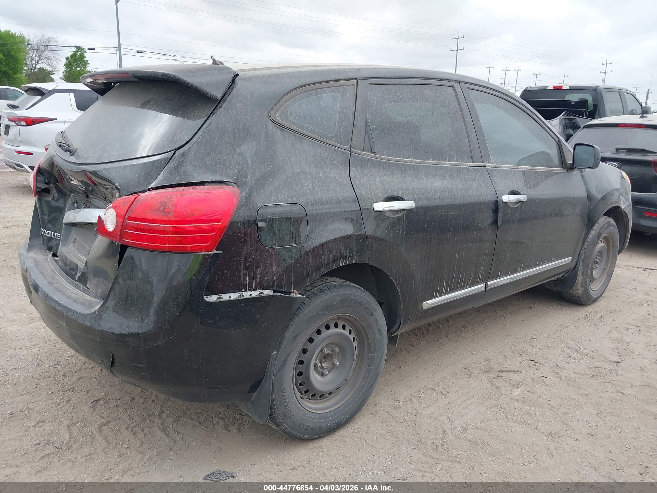 2013 Nissan Rogue S Black vin: JN8AS5MTXDW501680