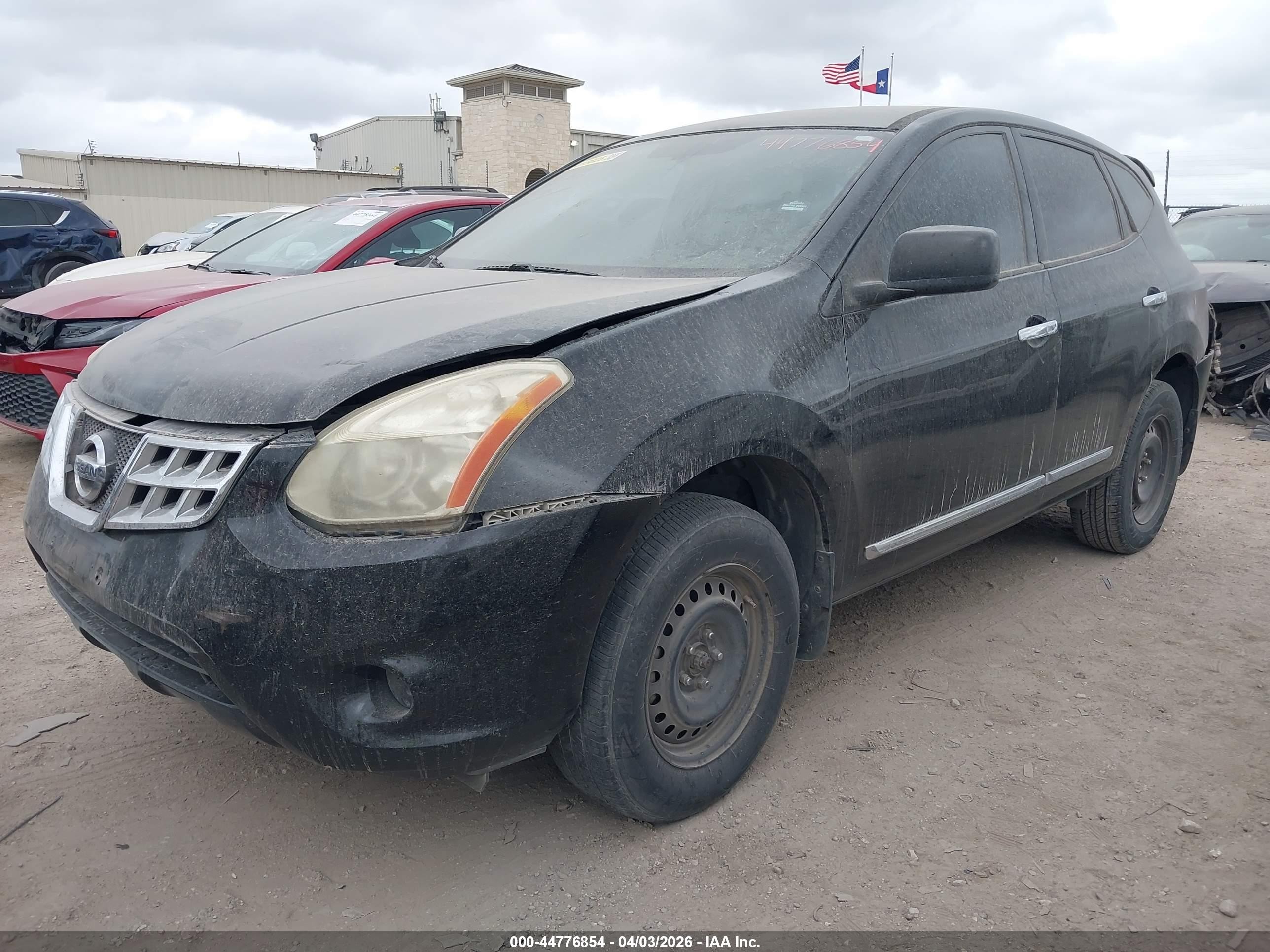 2013 Nissan Rogue S Black vin: JN8AS5MTXDW501680