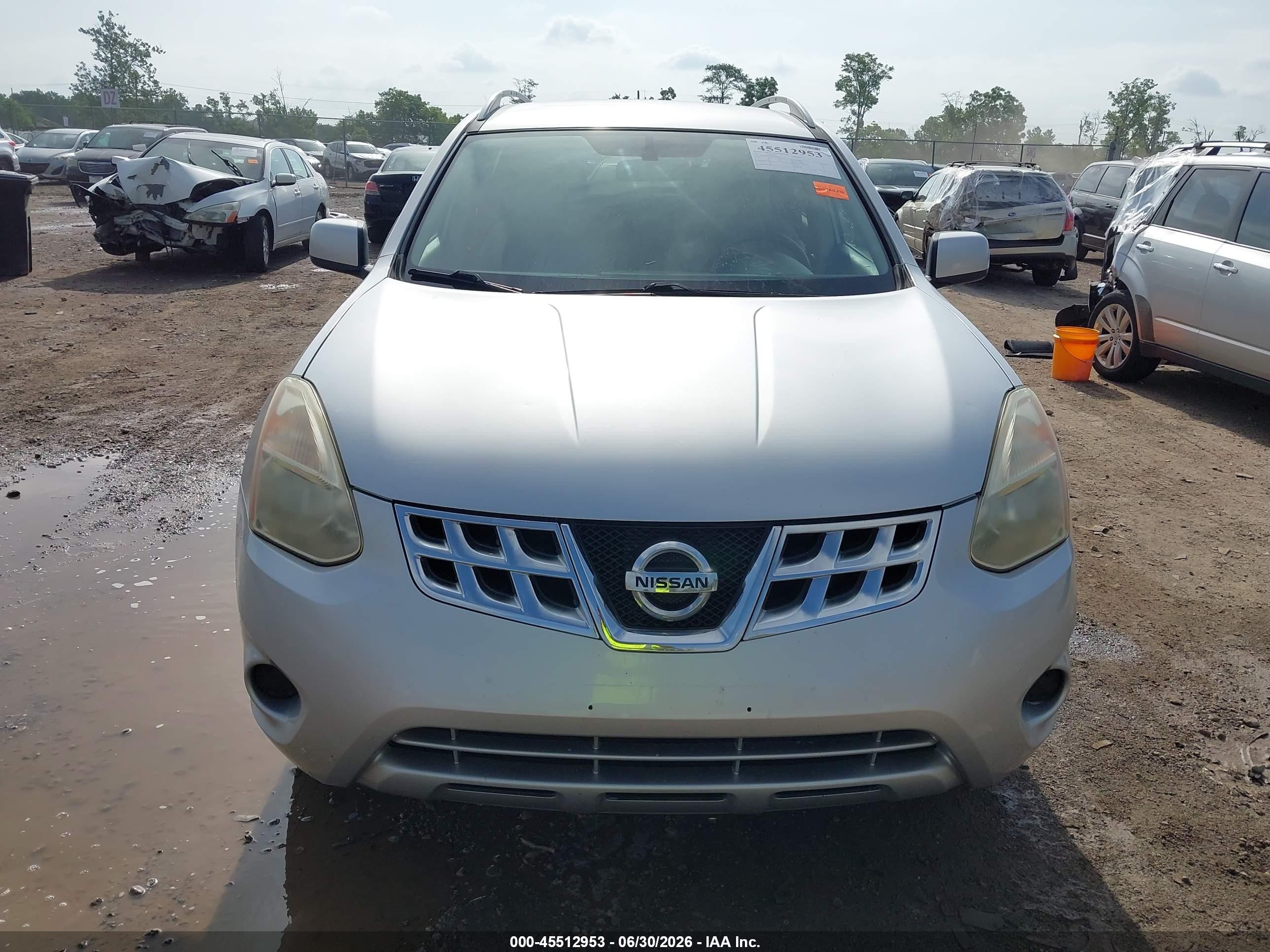 2013 Nissan Rogue Sv Silver vin: JN8AS5MTXDW502666