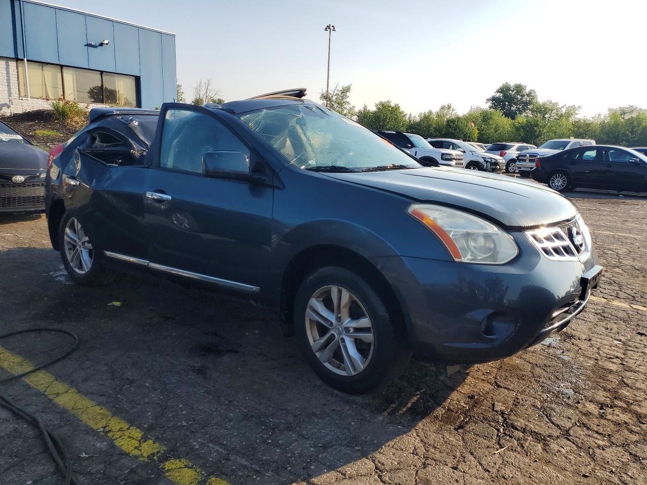 2013 Nissan Rogue S Gray vin: JN8AS5MTXDW504076
