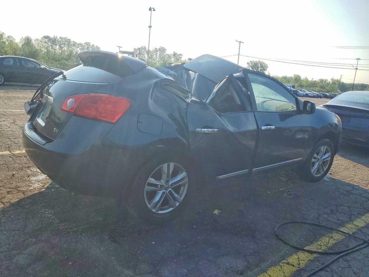 2013 Nissan Rogue S Gray vin: JN8AS5MTXDW504076