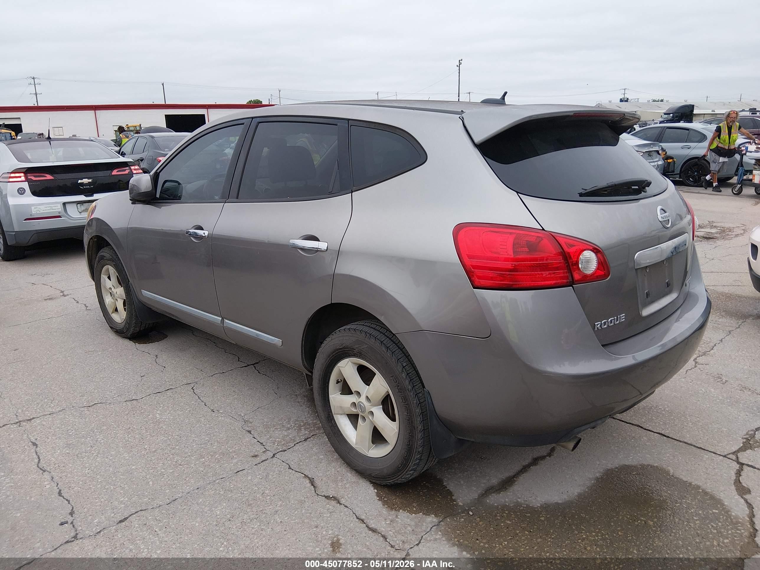 2013 Nissan Rogue S Gray vin: JN8AS5MTXDW508726