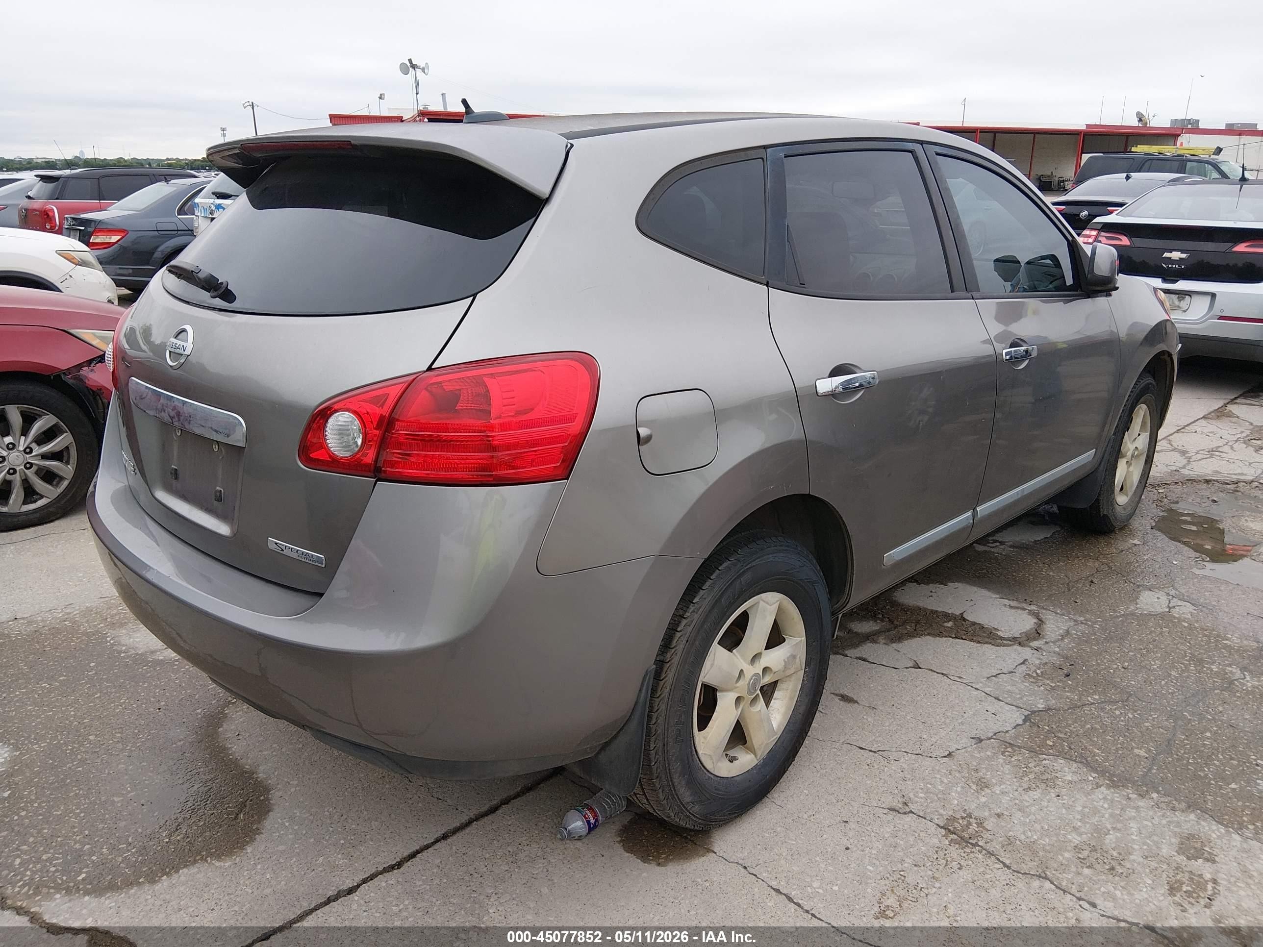 2013 Nissan Rogue S Gray vin: JN8AS5MTXDW508726