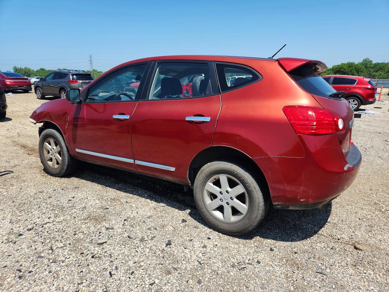 2013 Nissan Rogue S/sv Red vin: JN8AS5MTXDW513182