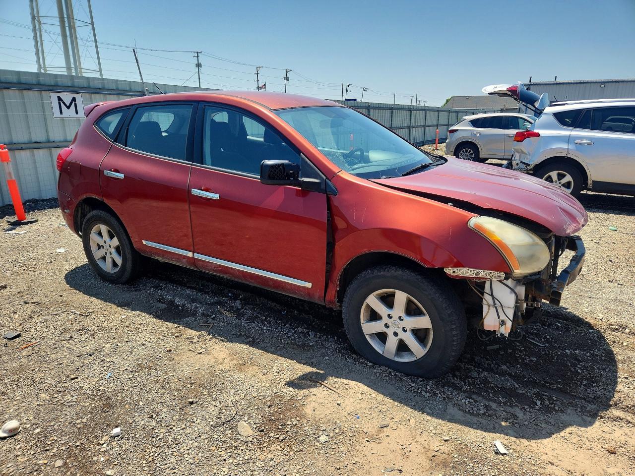 2013 Nissan Rogue S/sv Red vin: JN8AS5MTXDW513182