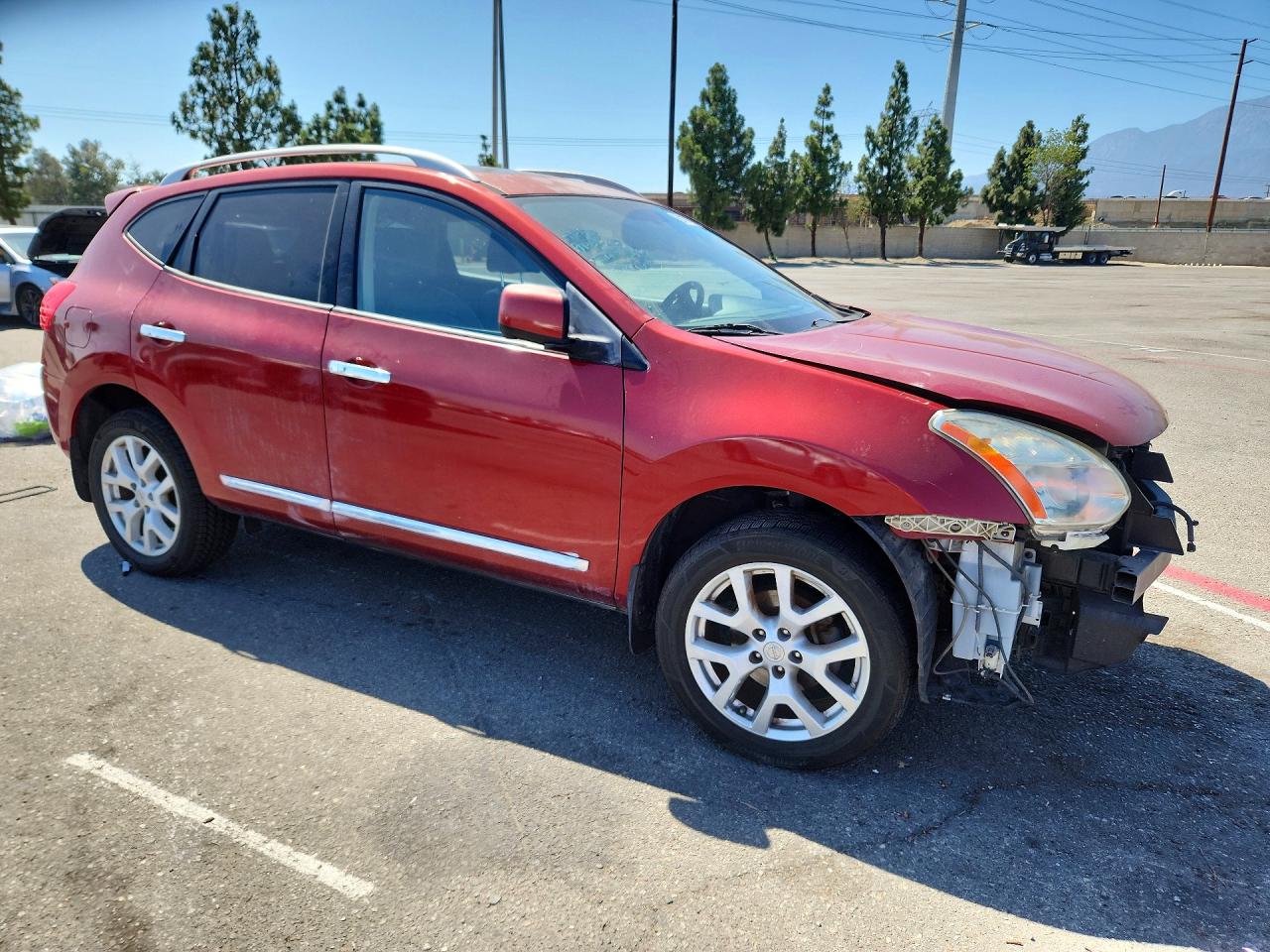 2013 Nissan Rogue S Red vin: JN8AS5MTXDW518205