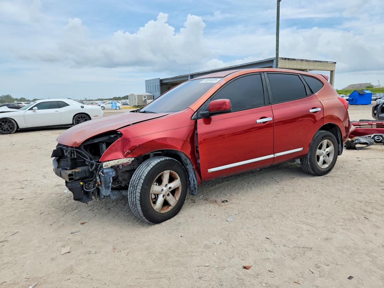 2013 Nissan Rogue S Red vin: JN8AS5MTXDW519242