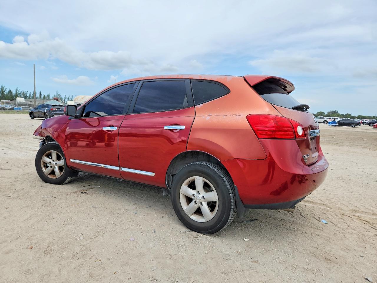 2013 Nissan Rogue S Red vin: JN8AS5MTXDW519242