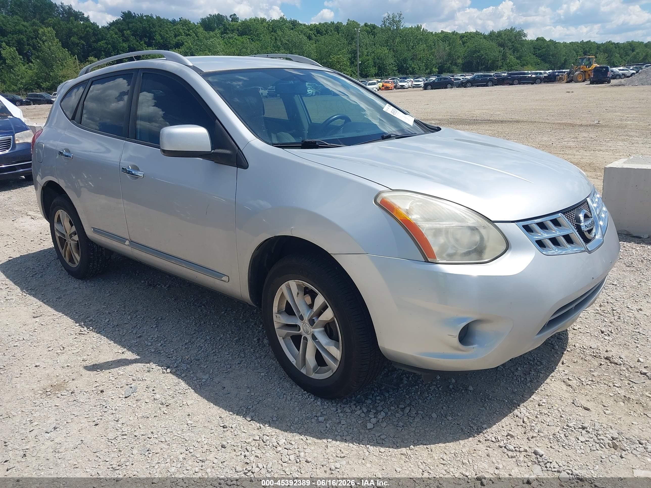 2013 Nissan Rogue Sv Silver vin: JN8AS5MTXDW520505