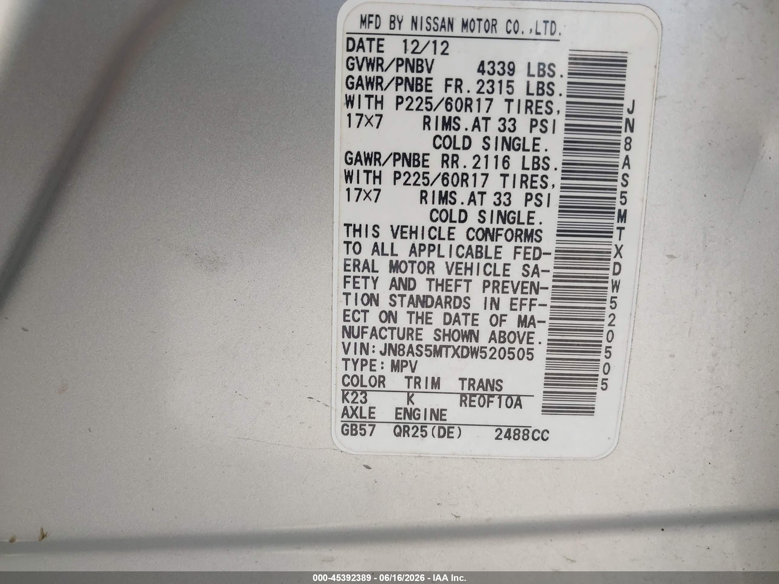 2013 Nissan Rogue Sv Silver vin: JN8AS5MTXDW520505