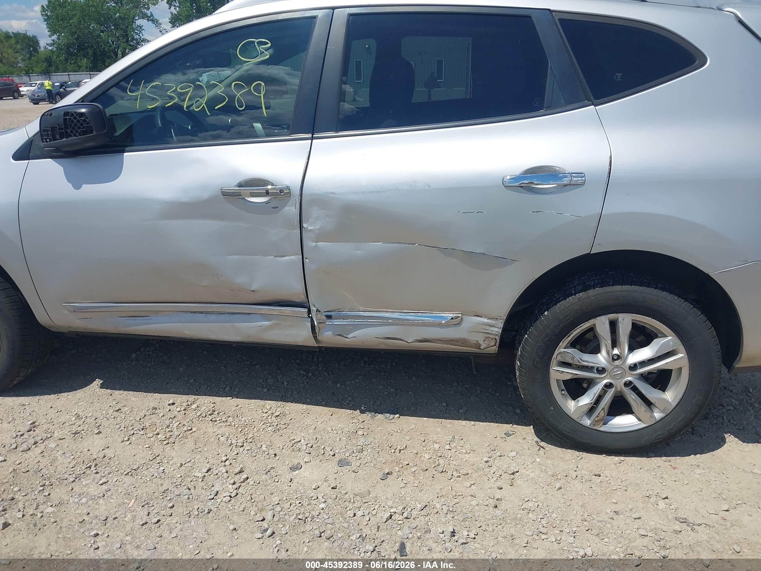 2013 Nissan Rogue Sv Silver vin: JN8AS5MTXDW520505