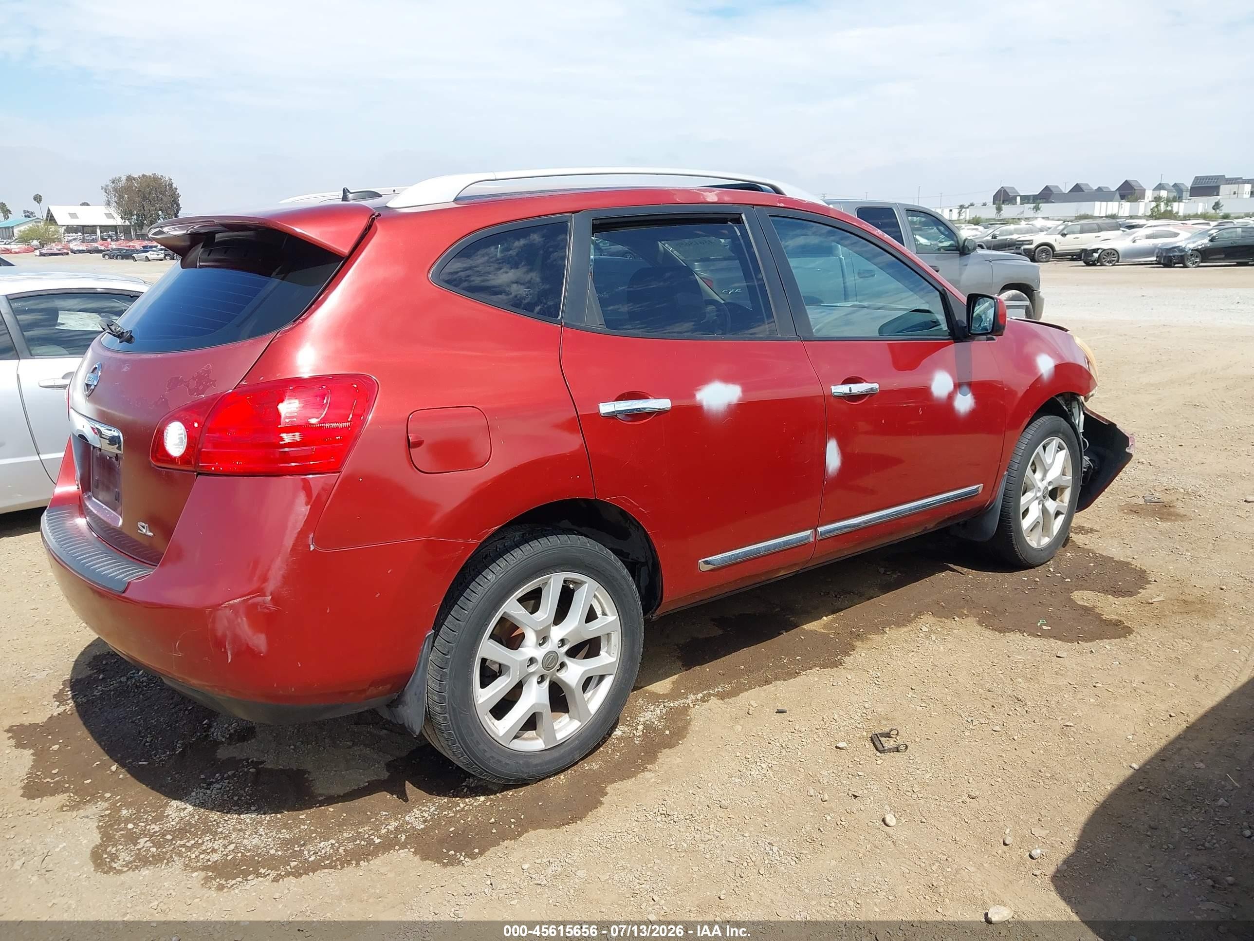 2013 Nissan Rogue Sv W/sl Pkg Red vin: JN8AS5MTXDW522691