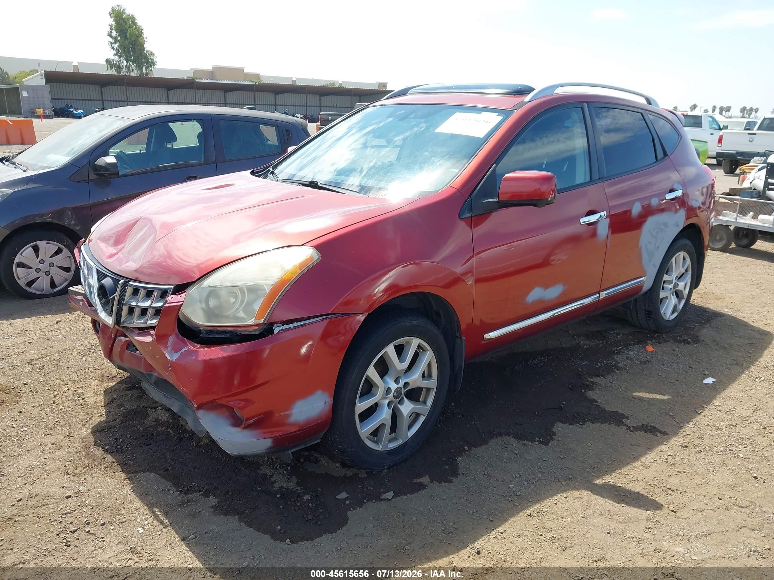 2013 Nissan Rogue Sv W/sl Pkg Red vin: JN8AS5MTXDW522691