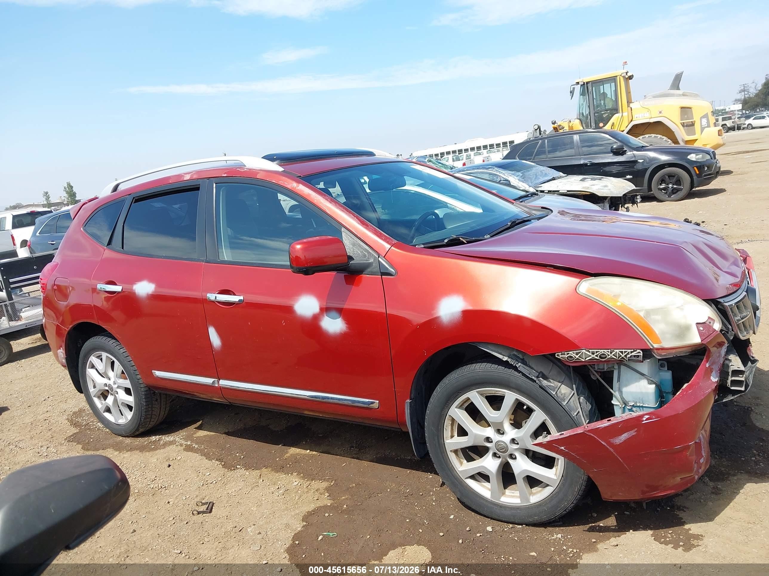 2013 Nissan Rogue Sv W/sl Pkg Red vin: JN8AS5MTXDW522691