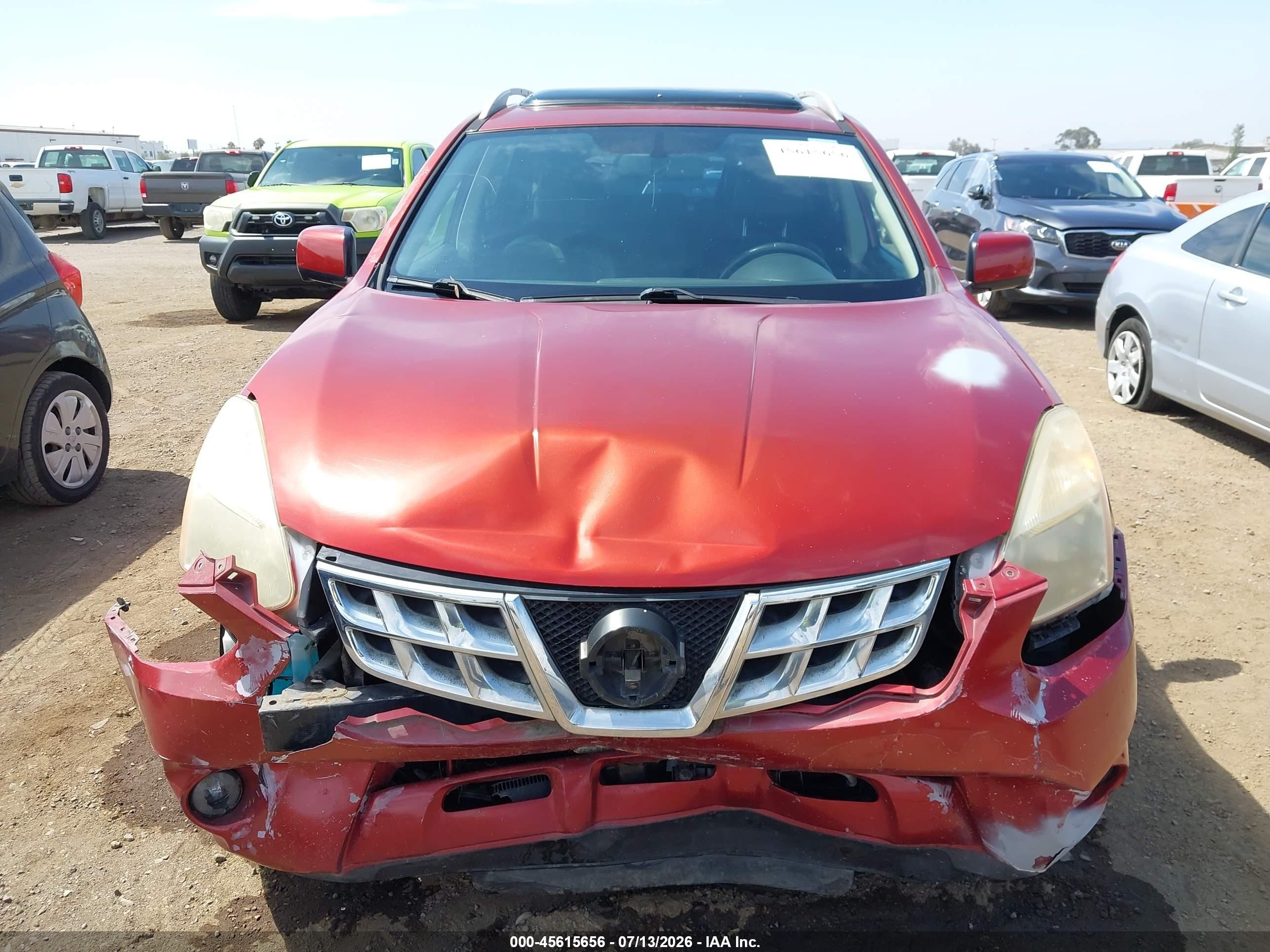 2013 Nissan Rogue Sv W/sl Pkg Red vin: JN8AS5MTXDW522691