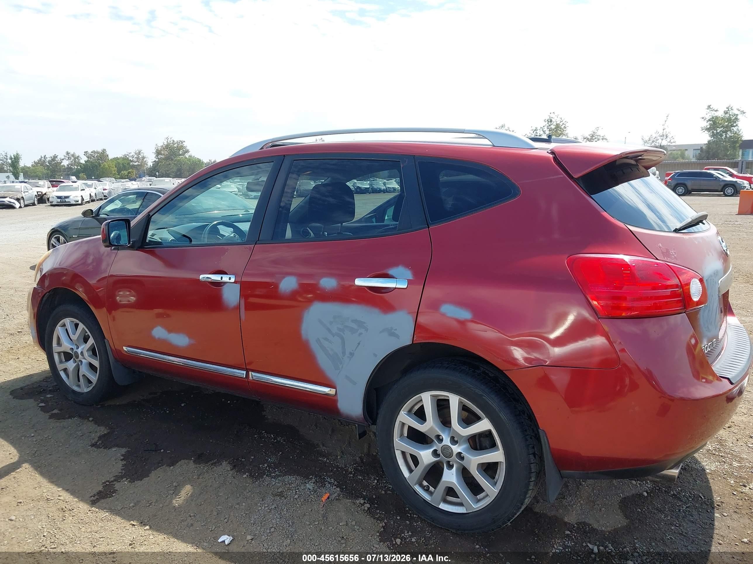 2013 Nissan Rogue Sv W/sl Pkg Red vin: JN8AS5MTXDW522691