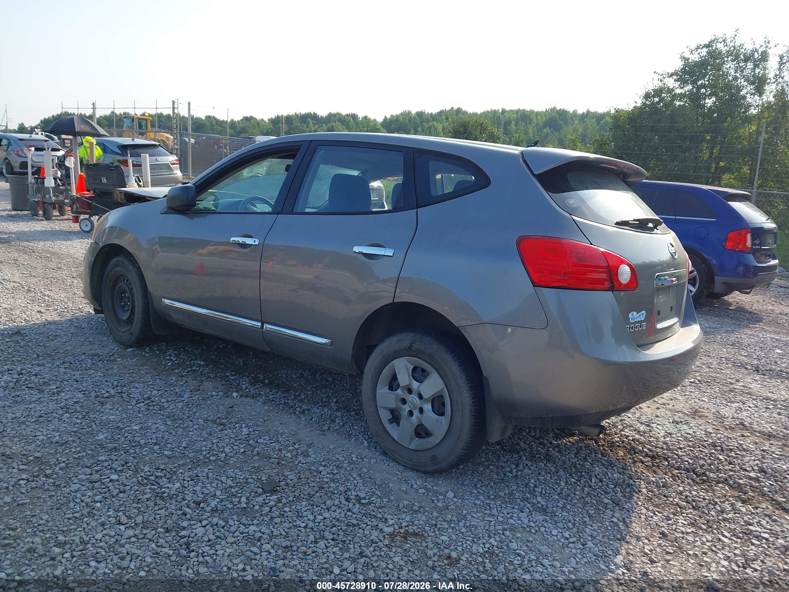 2013 Nissan Rogue S Gray vin: JN8AS5MTXDW526336