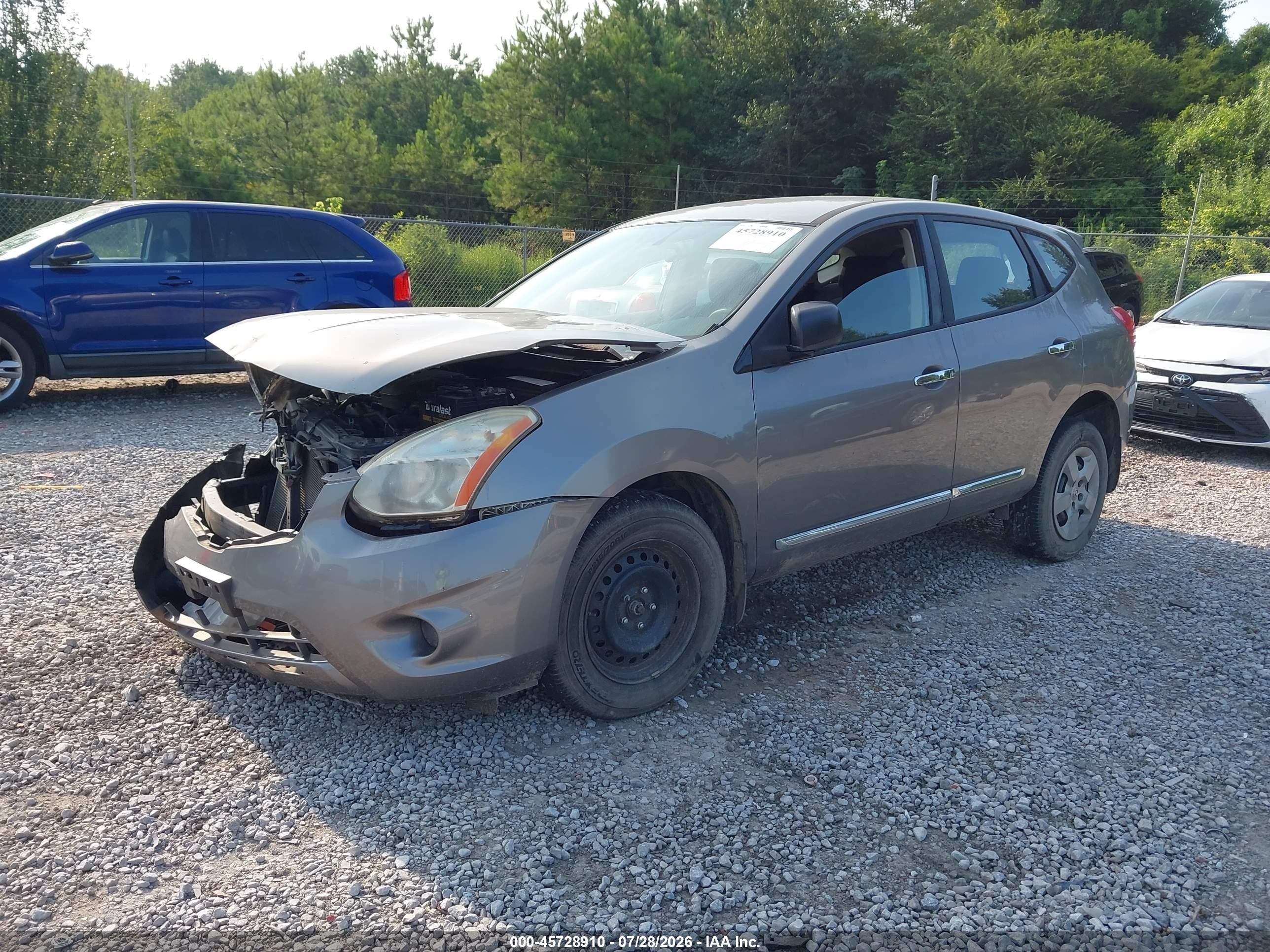 2013 Nissan Rogue S Gray vin: JN8AS5MTXDW526336