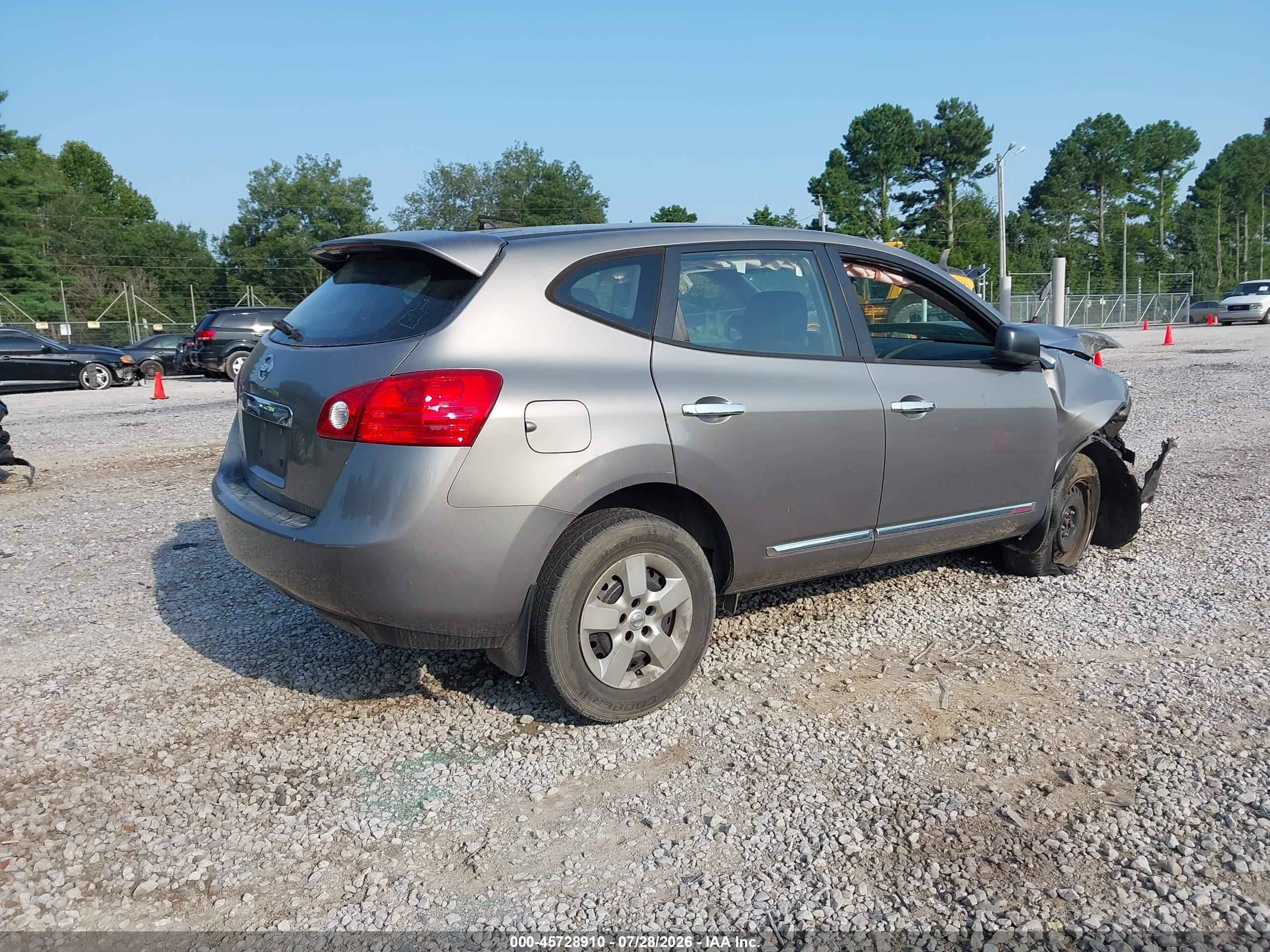 2013 Nissan Rogue S Gray vin: JN8AS5MTXDW526336