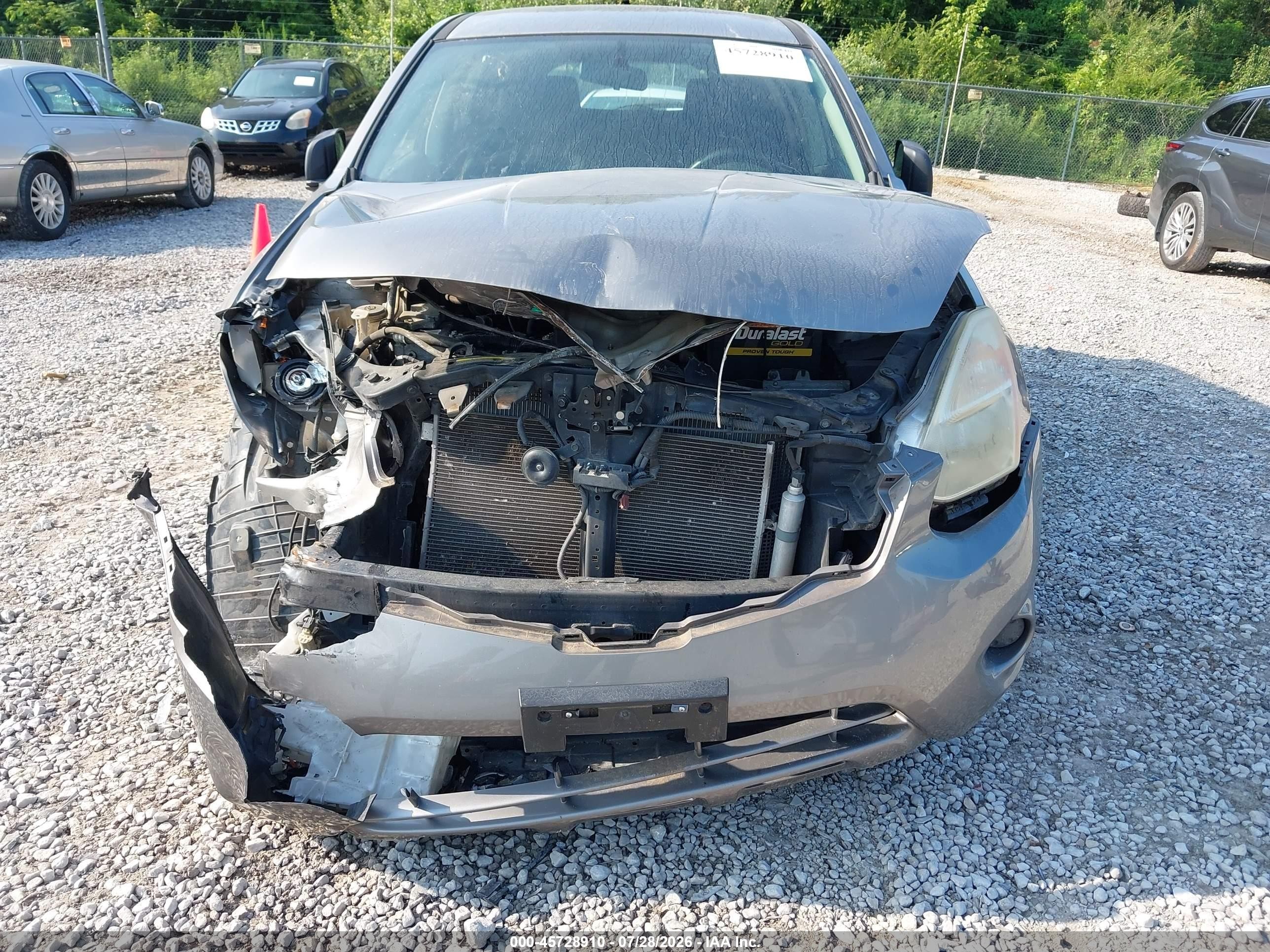 2013 Nissan Rogue S Gray vin: JN8AS5MTXDW526336