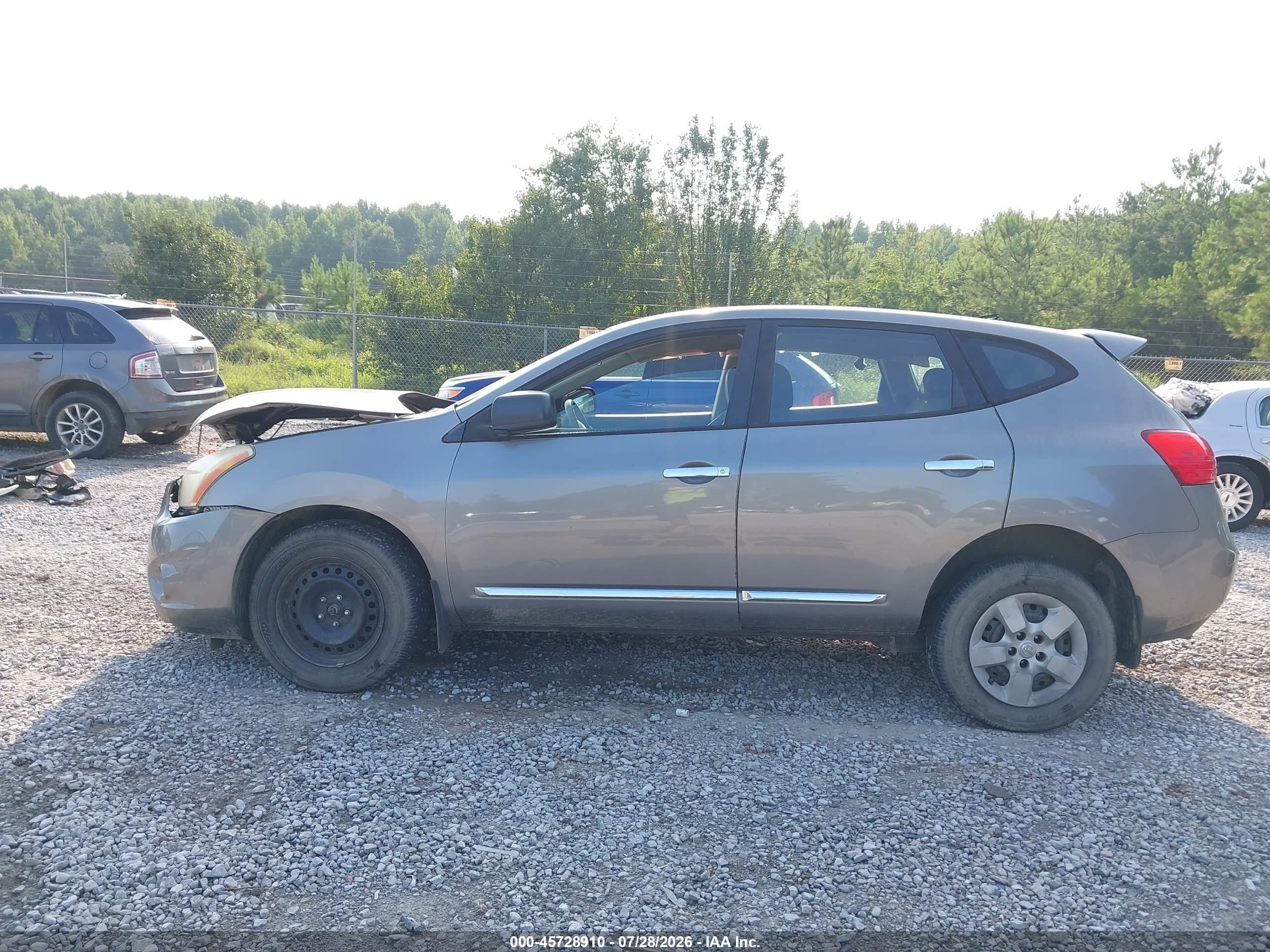 2013 Nissan Rogue S Gray vin: JN8AS5MTXDW526336