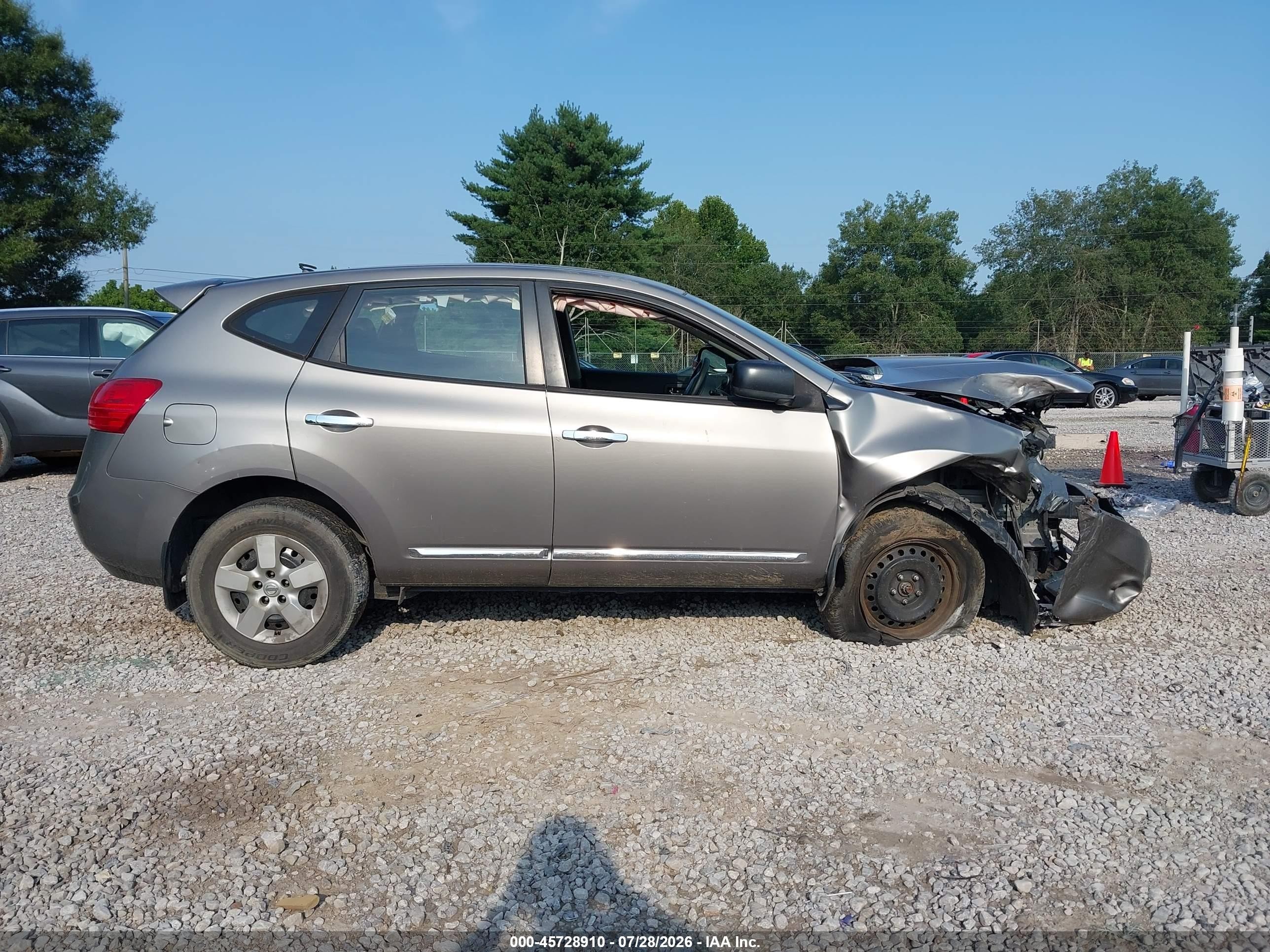 2013 Nissan Rogue S Gray vin: JN8AS5MTXDW526336