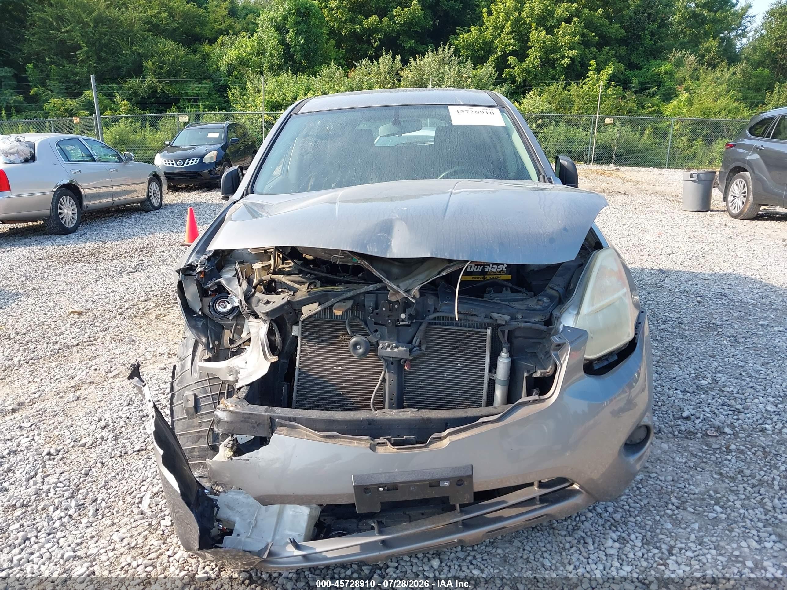 2013 Nissan Rogue S Gray vin: JN8AS5MTXDW526336