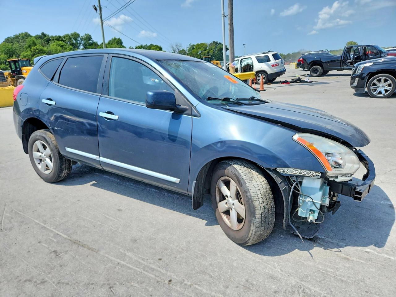 2013 Nissan Rogue S Blue vin: JN8AS5MTXDW532282