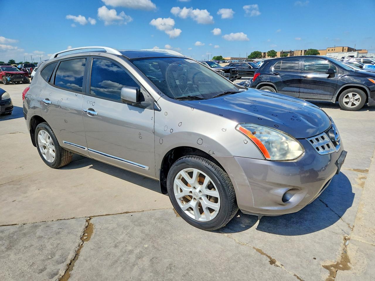2013 Nissan Rogue Серый vin: JN8AS5MTXDW538194