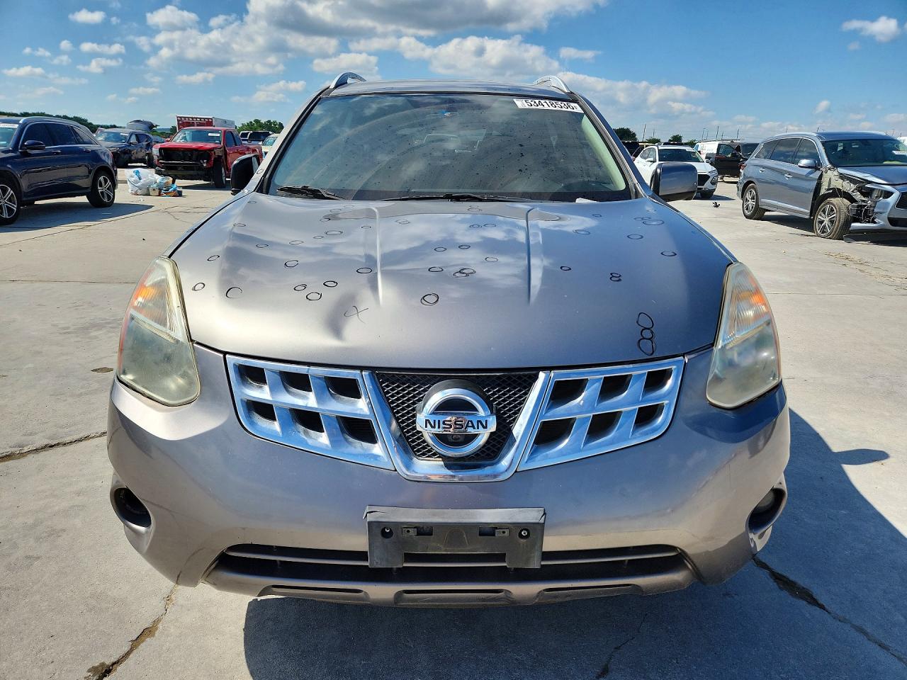 2013 Nissan Rogue Серый vin: JN8AS5MTXDW538194