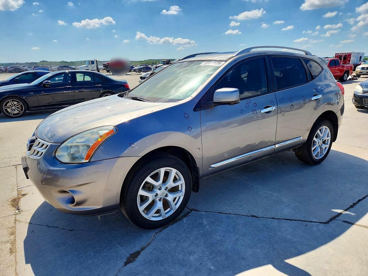 2013 Nissan Rogue Gray vin: JN8AS5MTXDW538194