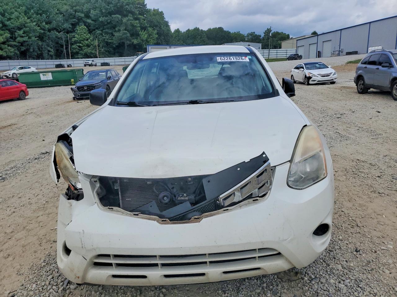 2013 Nissan Rogue S White vin: JN8AS5MTXDW538972
