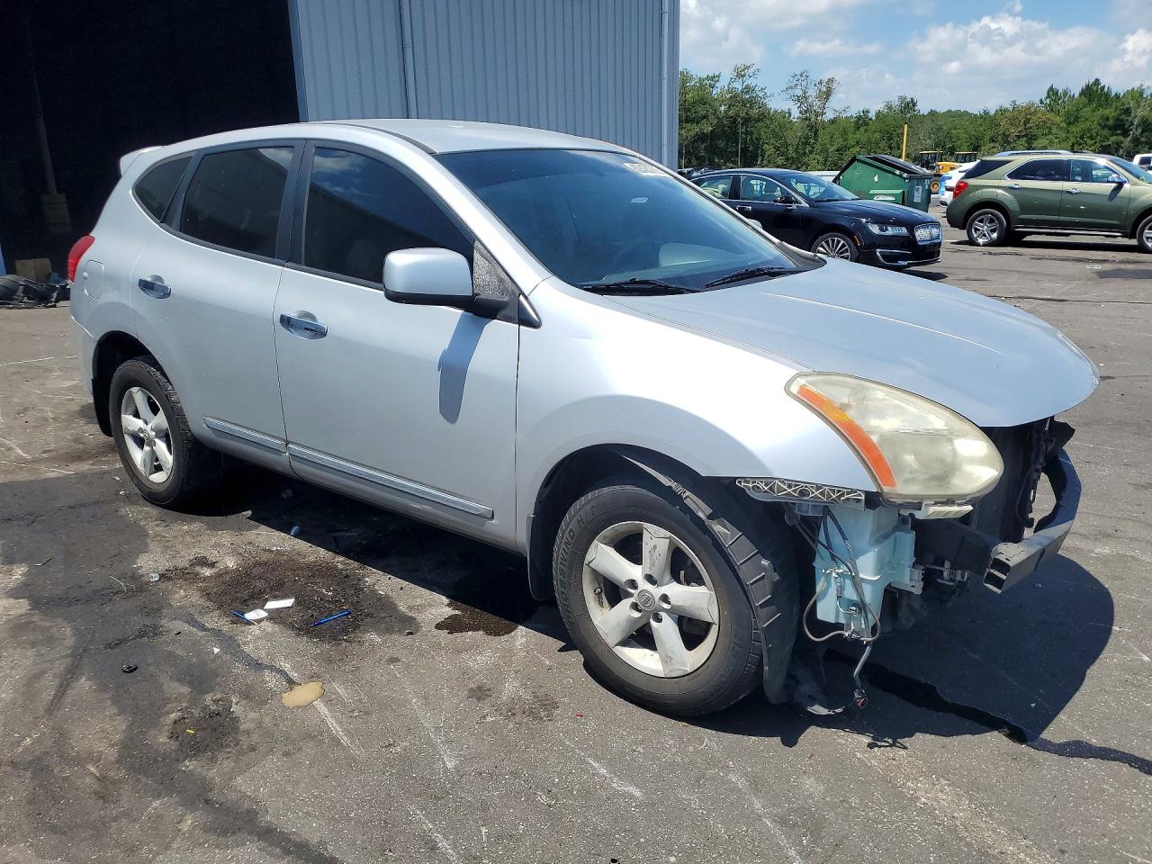 2013 Nissan Rogue S Silver vin: JN8AS5MTXDW543623
