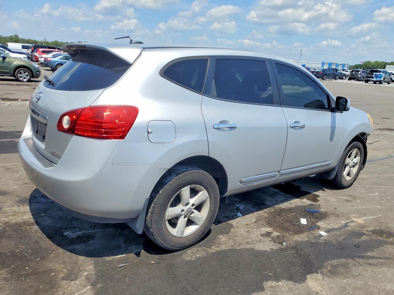 2013 Nissan Rogue S Silver vin: JN8AS5MTXDW543623