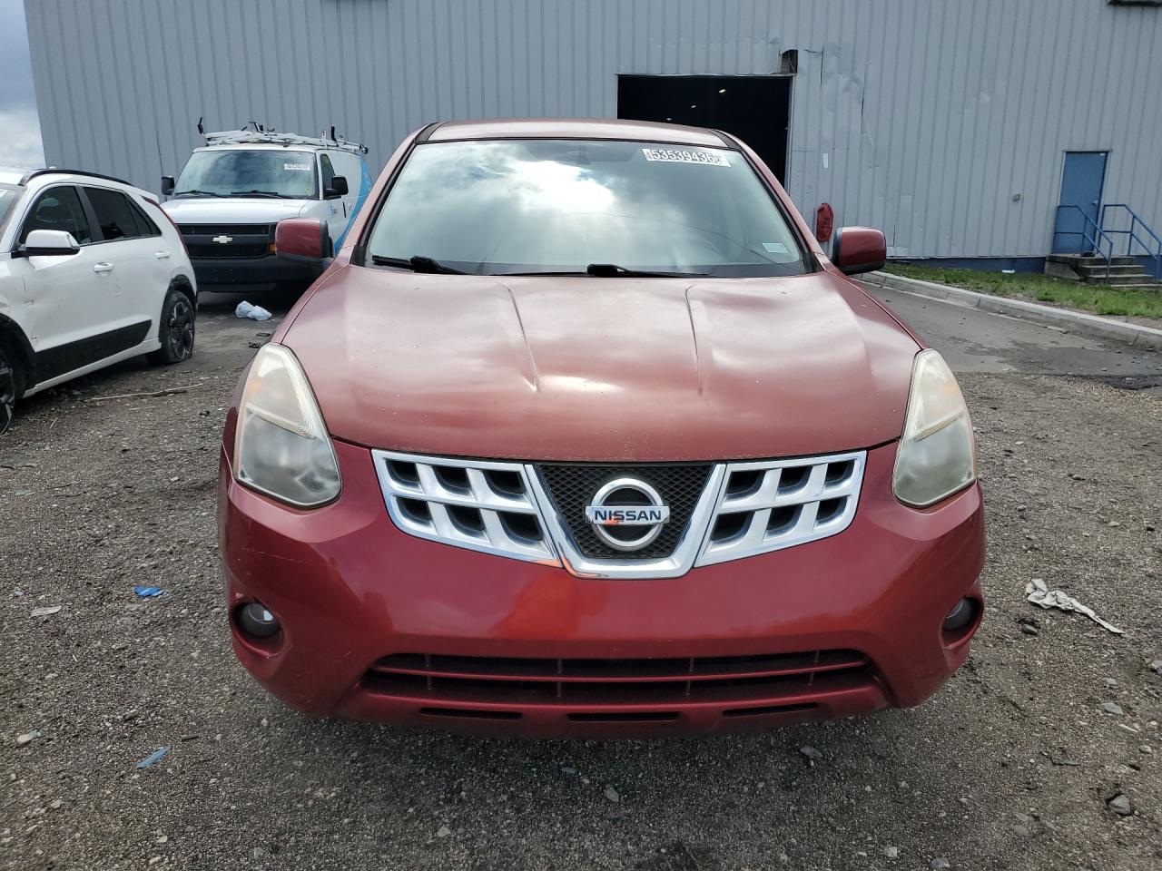 2013 Nissan Rogue S Burgundy vin: JN8AS5MTXDW543637 Damage: Hood, Chipped, 10 Or More