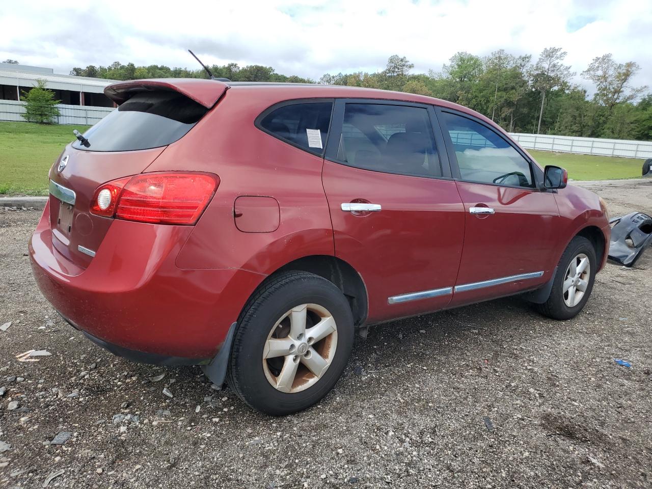 2013 Nissan Rogue S Burgundy vin: JN8AS5MTXDW543637 Damage: Right Qtr Panel, Heavy Scratch, 7 To 8 Inches