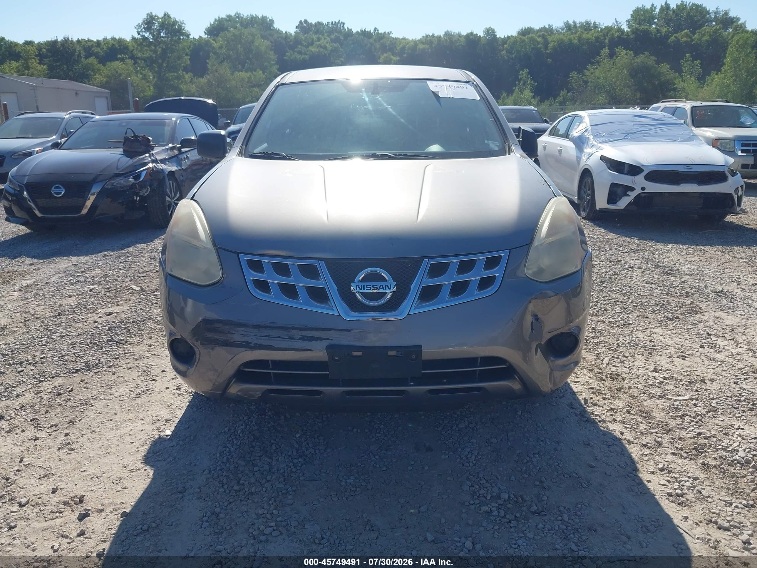 2013 Nissan Rogue S Gray vin: JN8AS5MTXDW544660