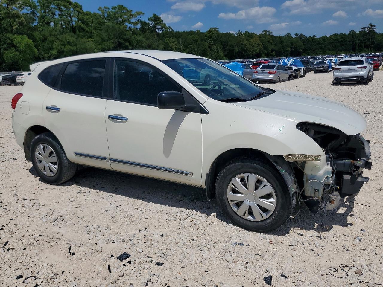 2013 Nissan Rogue S White vin: JN8AS5MTXDW549440
