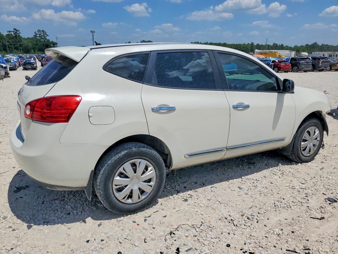 2013 Nissan Rogue S White vin: JN8AS5MTXDW549440