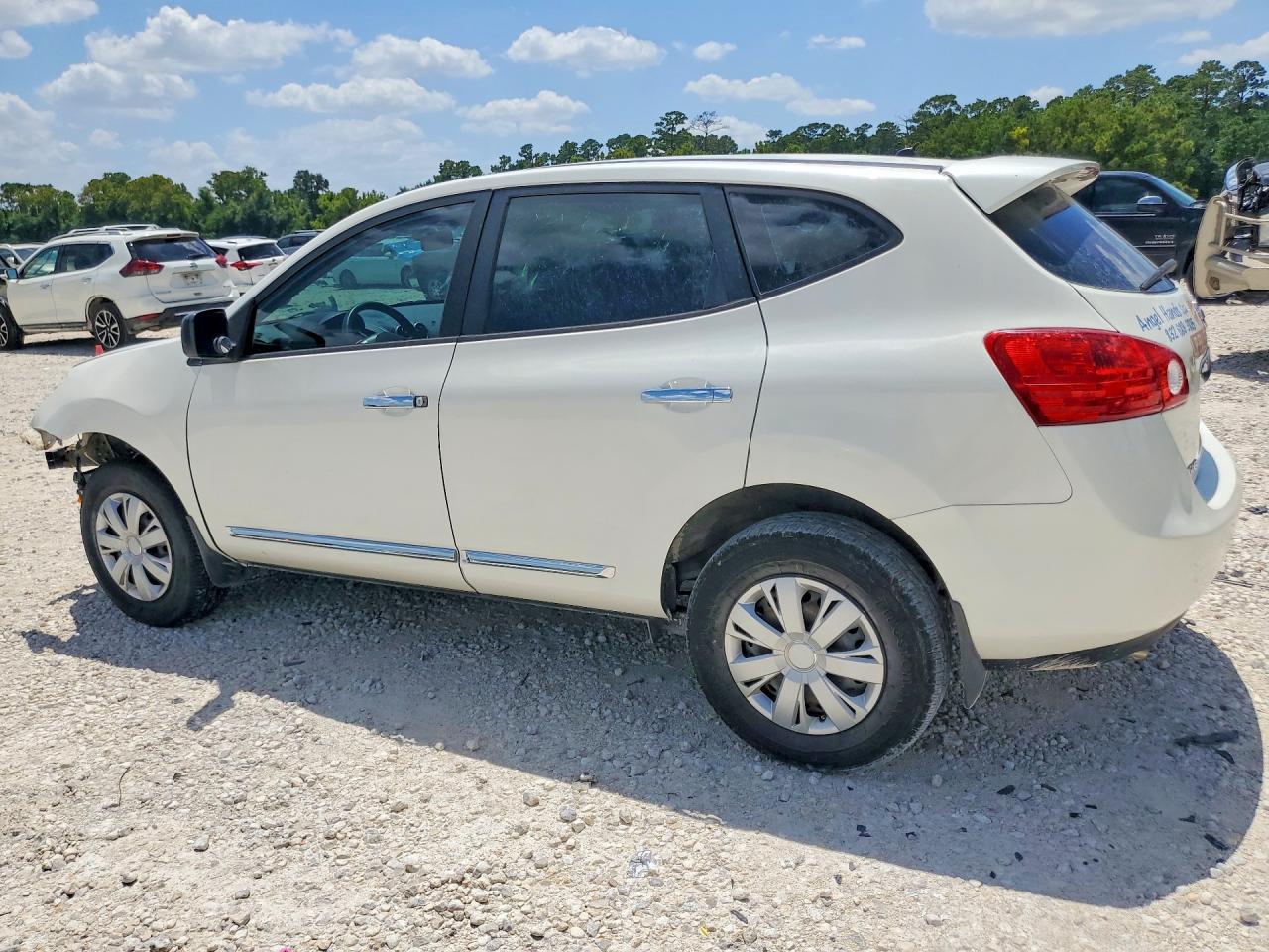 2013 Nissan Rogue S White vin: JN8AS5MTXDW549440