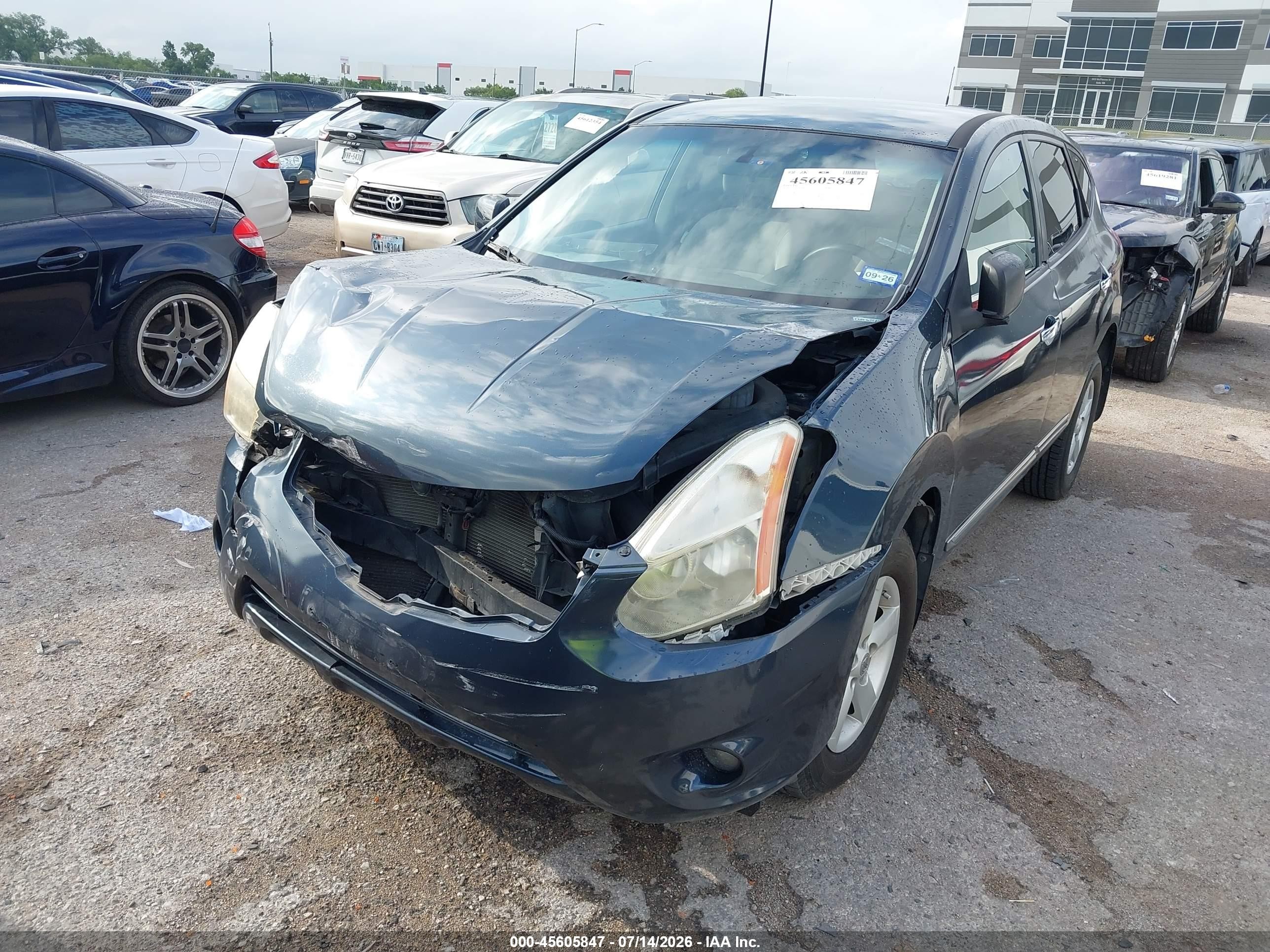 2013 Nissan Rogue S Blue vin: JN8AS5MTXDW552371