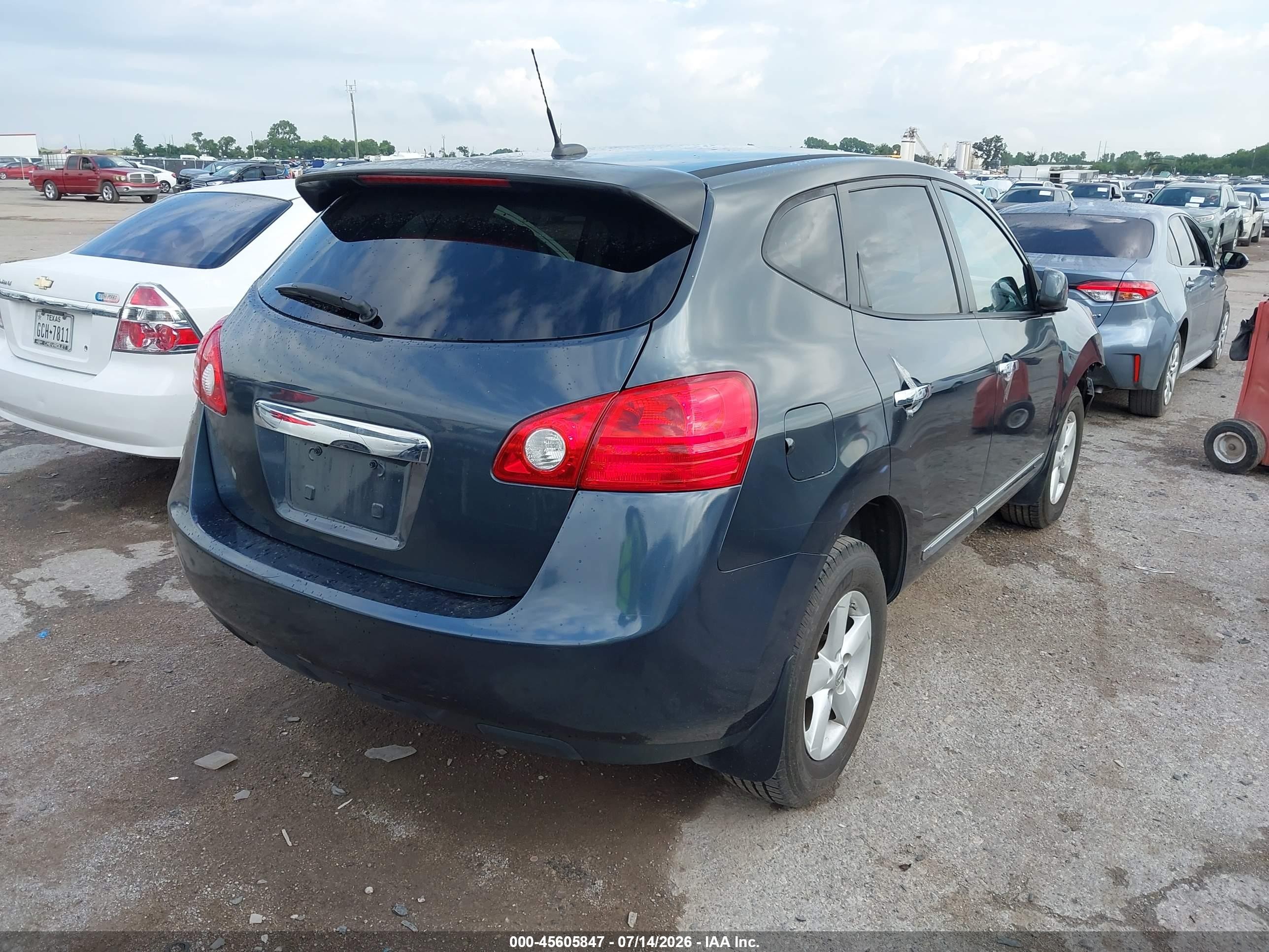 2013 Nissan Rogue S Blue vin: JN8AS5MTXDW552371