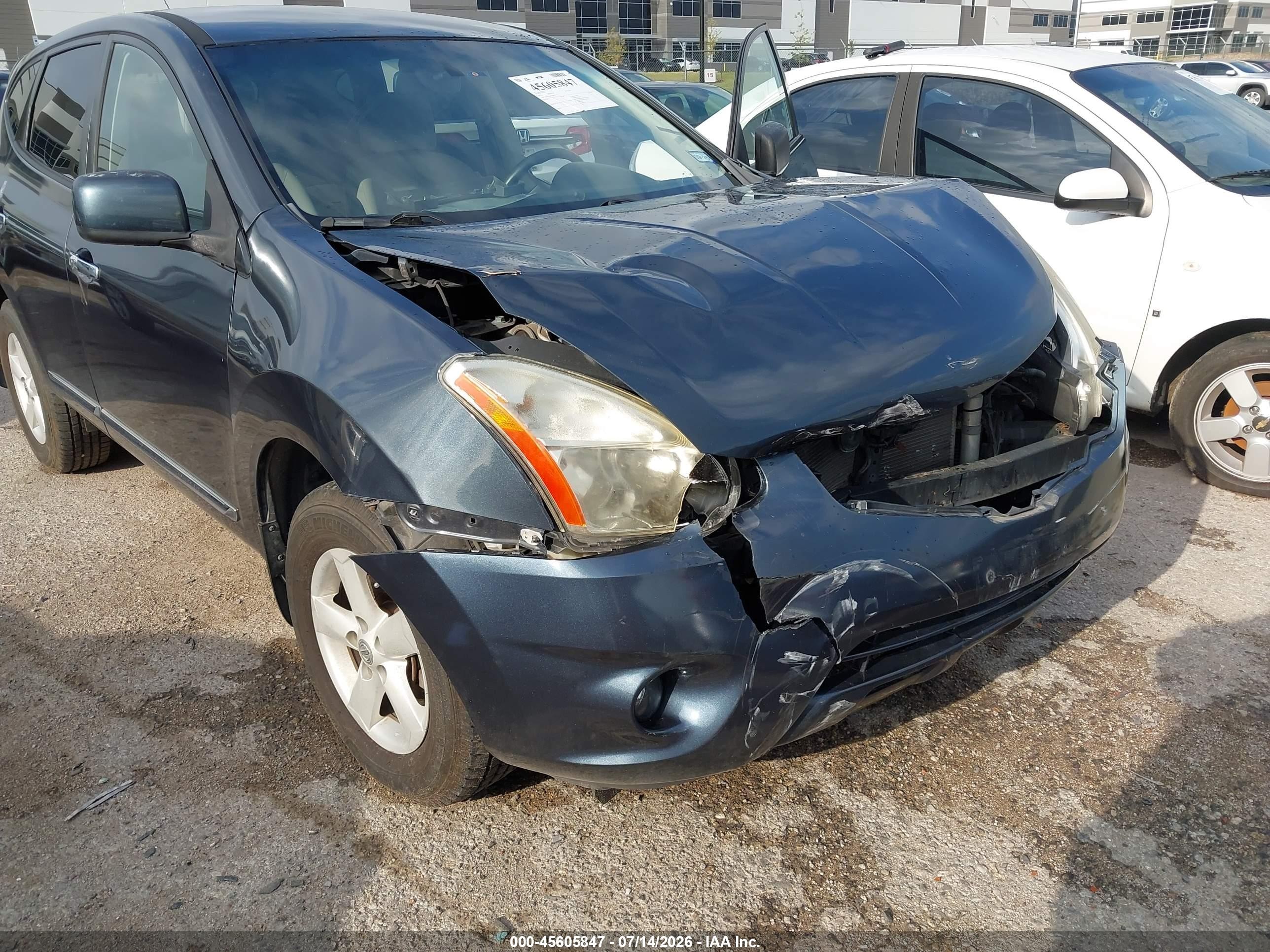 2013 Nissan Rogue S Blue vin: JN8AS5MTXDW552371
