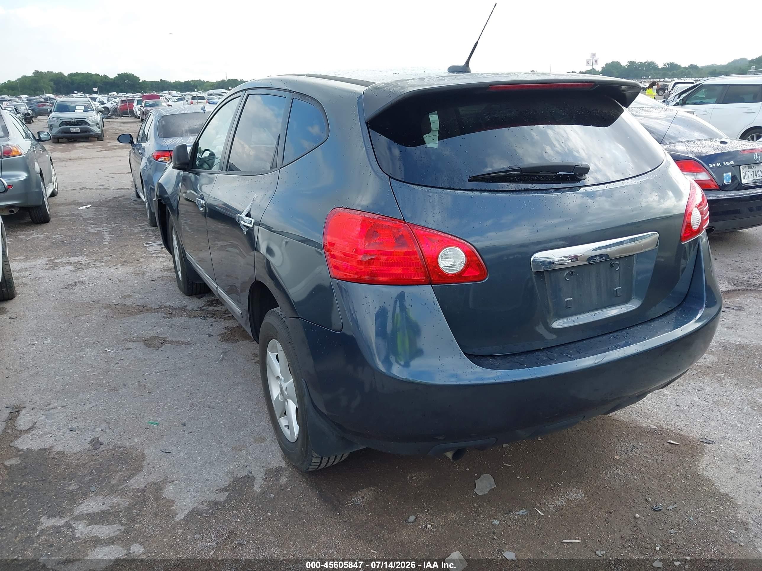 2013 Nissan Rogue S Blue vin: JN8AS5MTXDW552371