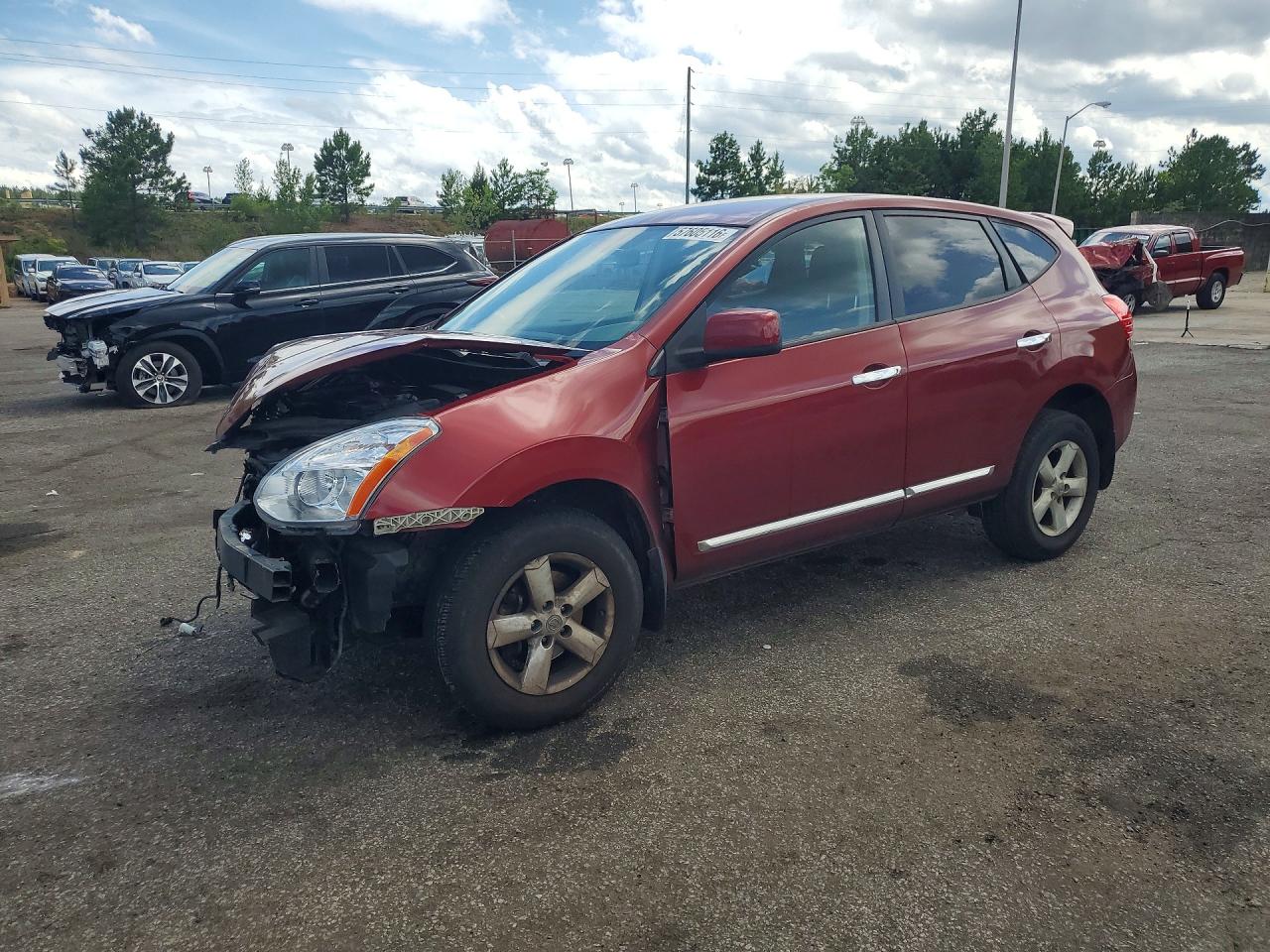 2013 Nissan Rogue S Maroon vin: JN8AS5MTXDW554153