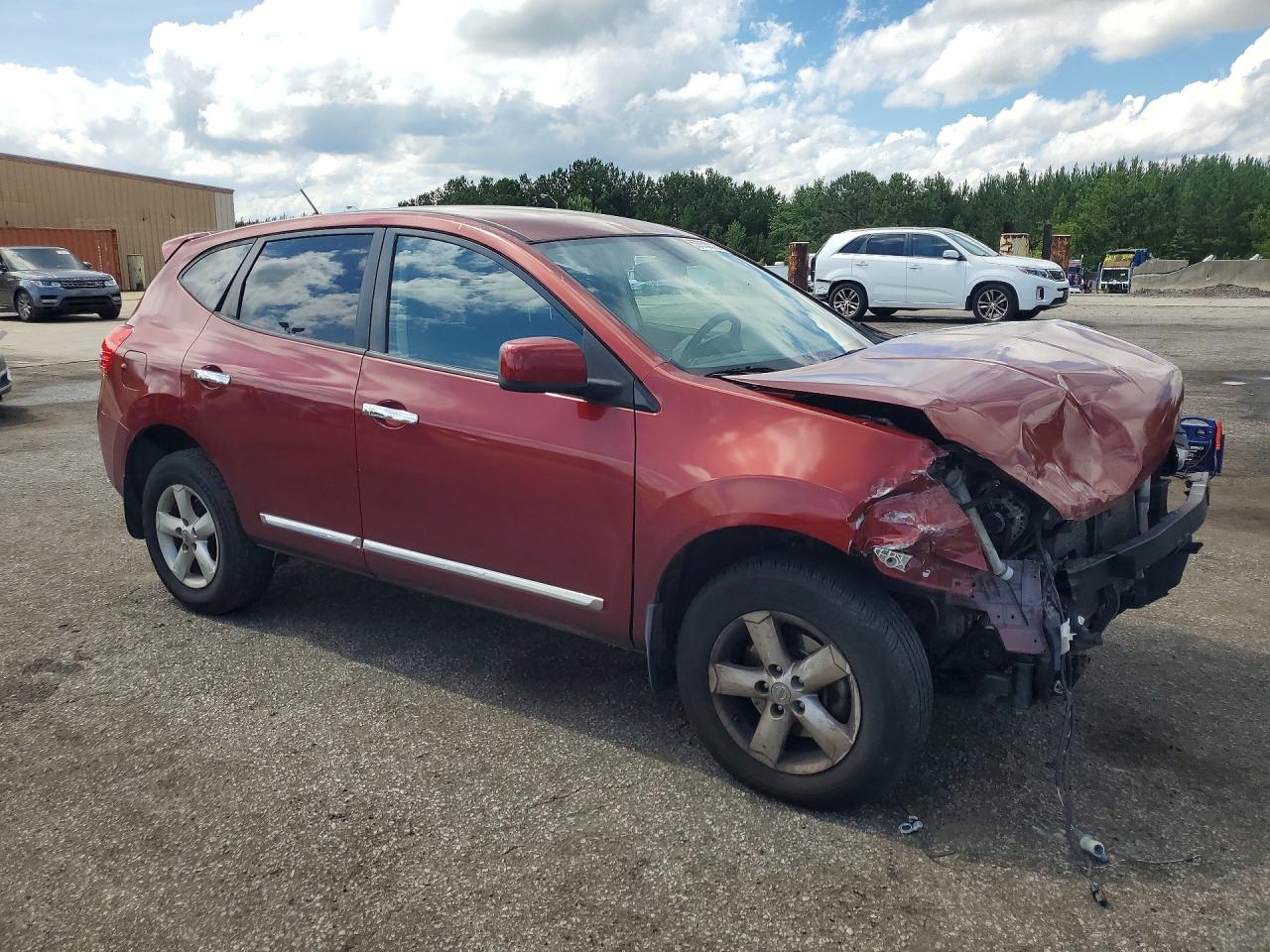 2013 Nissan Rogue S Maroon vin: JN8AS5MTXDW554153