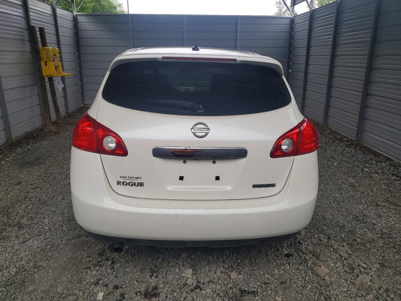 2013 Nissan Rogue S White vin: JN8AS5MTXDW554282