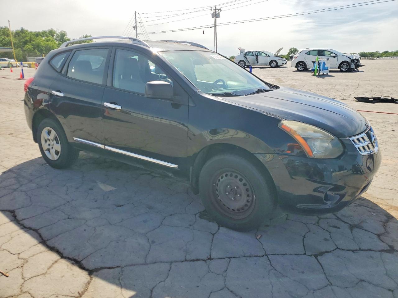 2014 Nissan Rogue Select S Black vin: JN8AS5MTXEW604454