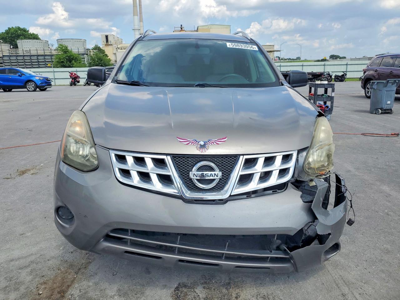 2014 Nissan Rogue Gray vin: JN8AS5MTXEW619052